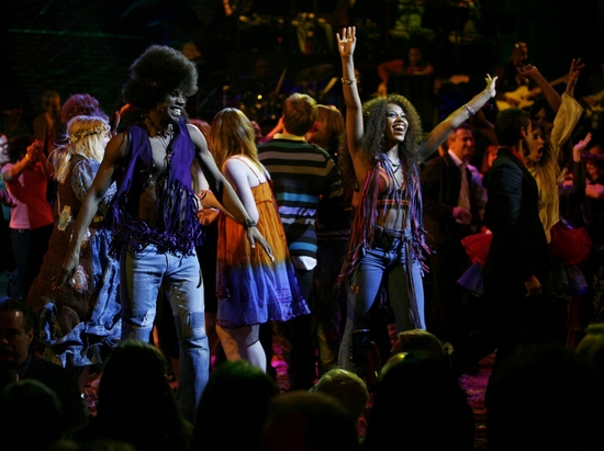 Photo Coverage: 'The Sun Shines In' HAIR Returns to Broadway - Opening Curtain Call! Image
