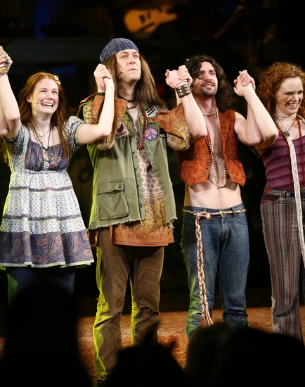 Photo Coverage: 'The Sun Shines In' HAIR Returns to Broadway - Opening Curtain Call! Image