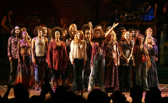 Photo Coverage: 'The Sun Shines In' HAIR Returns to Broadway - Opening Curtain Call! Image