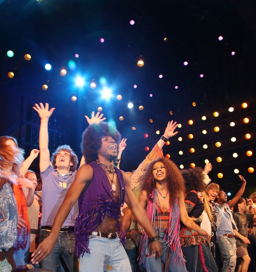 Photo Coverage: 'The Sun Shines In' HAIR Returns to Broadway - Opening Curtain Call! Image