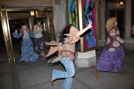 Photo Coverage: 'The Sun Shines In' HAIR Returns to Broadway - Opening Curtain Call! Image