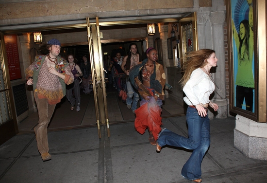 Photo Coverage: 'The Sun Shines In' HAIR Returns to Broadway - Opening Curtain Call! Image