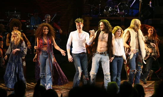 Photo Coverage: 'The Sun Shines In' HAIR Returns to Broadway - Opening Curtain Call! Image