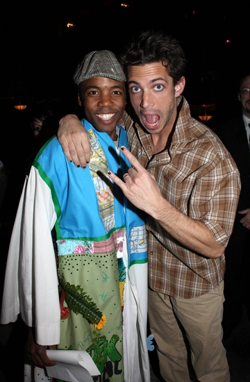 Tommar Wilson, Gypsy Robe winner for HAIR with James Carpinello Photo