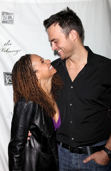 Tracie Thoms and Cheyenne Jackson Photo