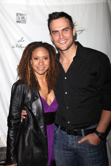 Tracie Thoms and Cheyenne Jackson Photo