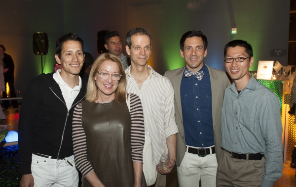 Cast members Patricia Wettig, Patrick Breen and Michael Berresse with event attendees Photo