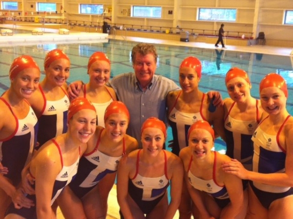 Photo Flash: Michael Crawford Helps Out British Synchronized Swimming Team! Image