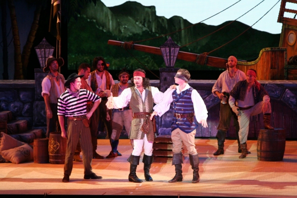 Hunter Foster and cast of PIRATES! Photo