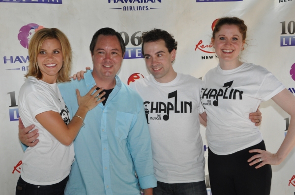 Jenn Colella, Rob McClure and Christiane Noll are joined by Rich Kaminski Photo