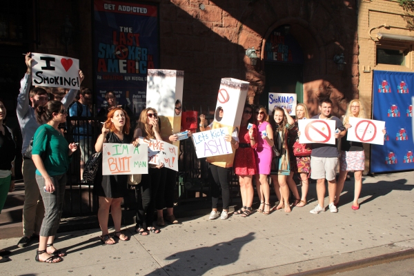 Photo Coverage: THE LAST SMOKER IN AMERICA Opening- Arrivals and Curtain Call! Image