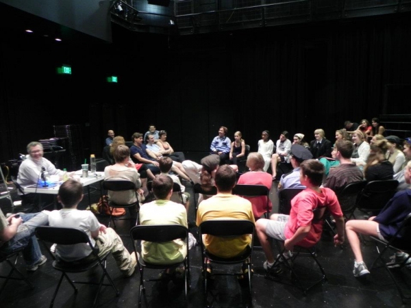 Photo Flash: Hunter Foster Visits URINETOWN Workshop at STAGES St. Louis' Performing Arts Academy Image