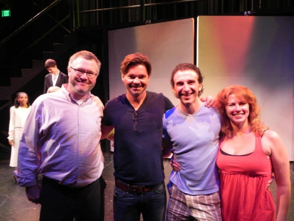 Hunter Foster with the Production Team Photo