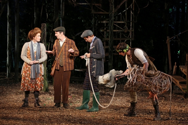 Amy Adams, Denis O'Hare, Gideon Glick, and Johnny Newcomb in the Shakespeare in the P Photo