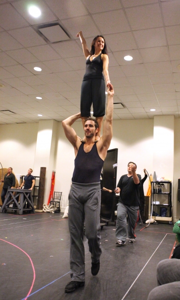Photo Coverage: In Rehearsal with the Cast of CHAPLIN! Image