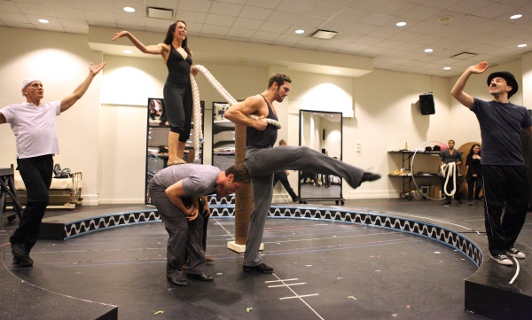 Photo Coverage: In Rehearsal with the Cast of CHAPLIN! Image