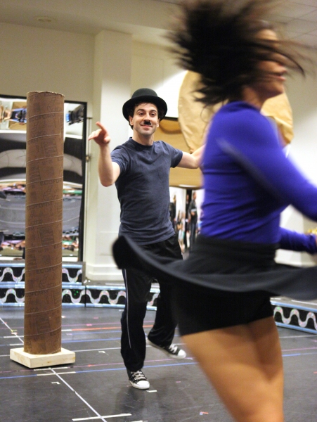 Photo Coverage: In Rehearsal with the Cast of CHAPLIN! Image