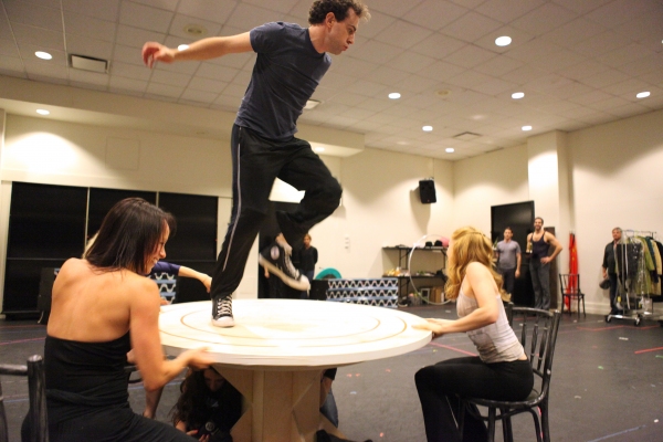 Photo Coverage: In Rehearsal with the Cast of CHAPLIN! Image