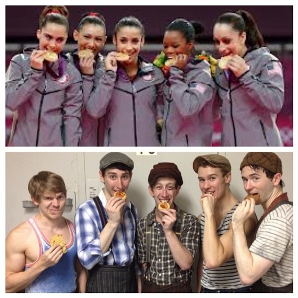 Photo Flash: Saturday Intermission Pics, Aug 11 - NEWSIES, NUTTY PROFESSOR and More Give Olympic Tributes! Image