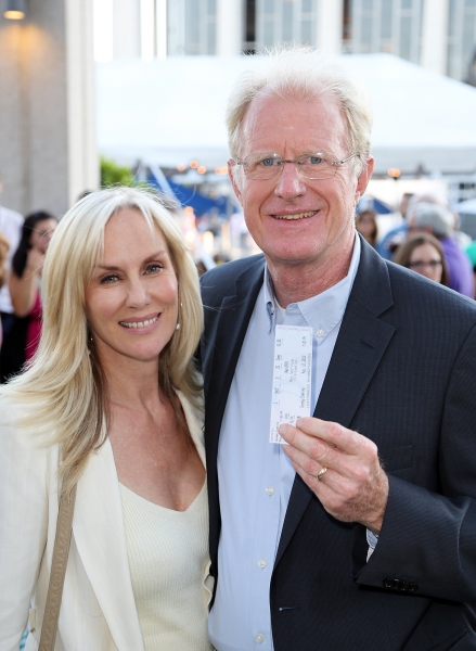 Rachelle Carson, left, and actor Ed Begley, Jr., right, pose during the arrivals for  Photo