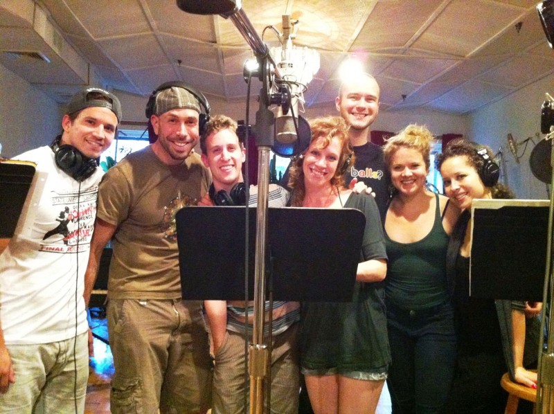 Photo Flash: The Cast of TRIASSIC PARQ in the Recording Studio 