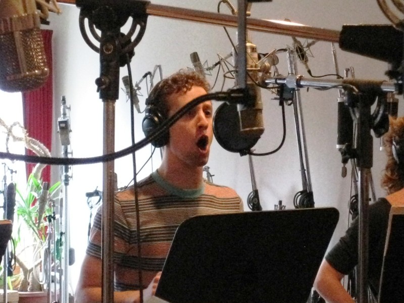 Photo Flash: The Cast of TRIASSIC PARQ in the Recording Studio Image