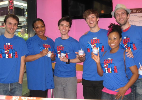 Photo Flash: LAST SMOKER IN AMERICA Cast Celebrates Tasti D-Lite Treat!  Image