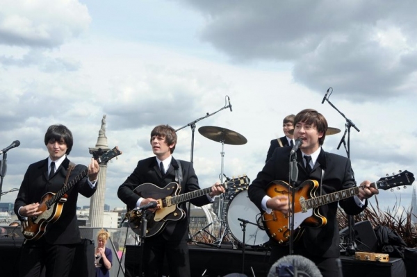 Photo Flash: West End's LET IT BE Plays Rooftop Gig! Image