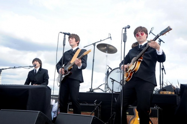 Photo Flash: West End's LET IT BE Plays Rooftop Gig! Image