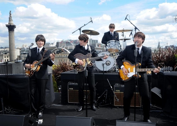 Photo Flash: West End's LET IT BE Plays Rooftop Gig! Image