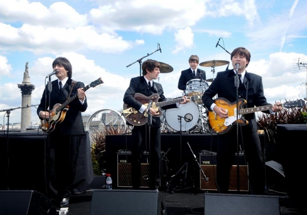 Photo Flash: West End's LET IT BE Plays Rooftop Gig! Image