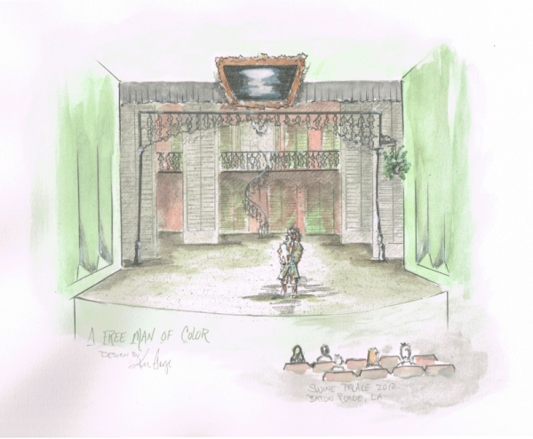 Photo Flash: Costume and Set Renderings from Swine Palace's A FREE MAN OF COLOR Image