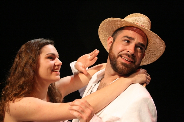 Hannah Smith as Charlotte Goodall and Timothy Riggs as The Reverend Lawrence T. Shann Photo