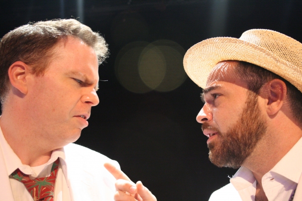 Robert Adams as Jake Latta and Timothy Riggs as The Reverend Lawrence T. Shannon Photo