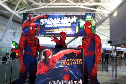 Photo Flash: SPIDER-MAN Cast Performs at JFK Airport! Image