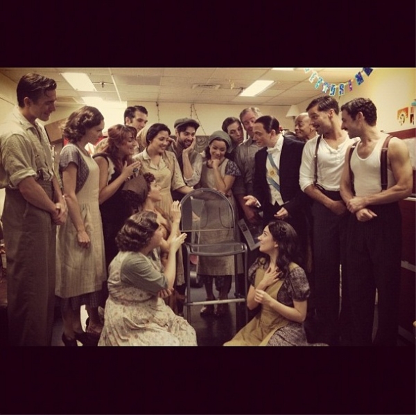 Photo Flash: Saturday Intermission Pics, Sept 1 - 'Barack Obama' Visits EVITA, 600 Shows for MORMON and More! Image