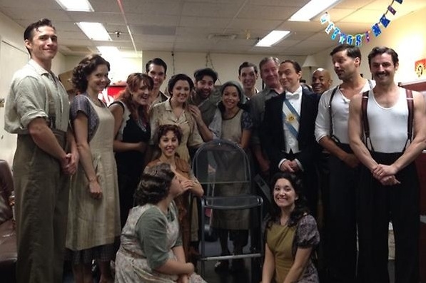 Photo Flash: Saturday Intermission Pics, Sept 1 - 'Barack Obama' Visits EVITA, 600 Shows for MORMON and More! Image
