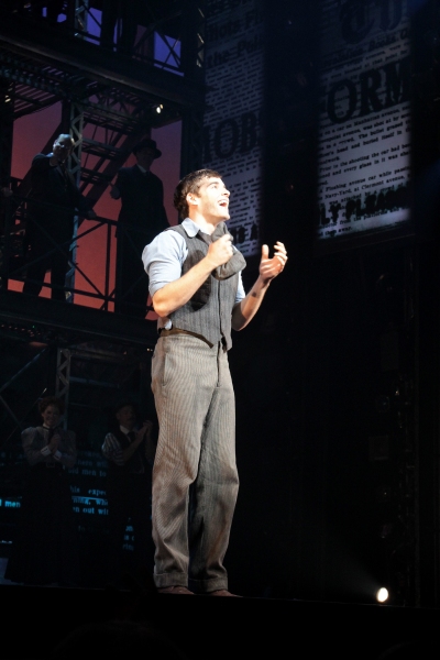 Photo Coverage: Corey Cott's First Curtain Call as 'Jack Kelly' in NEWSIES!  Image