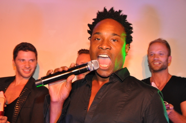 Photo Coverage: KINKY BOOTS' Cyndi Lauper & Billy Porter Sing at Manolo Blahnik! Image