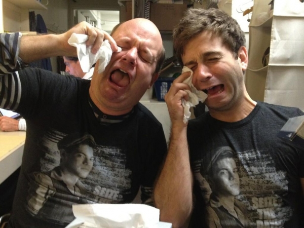 Photo Flash: Saturday Intermission Pics, Sept 8 - NEWSIES' Jeremy Jordan Gets Married, Broadway Supports Obama and More! Image
