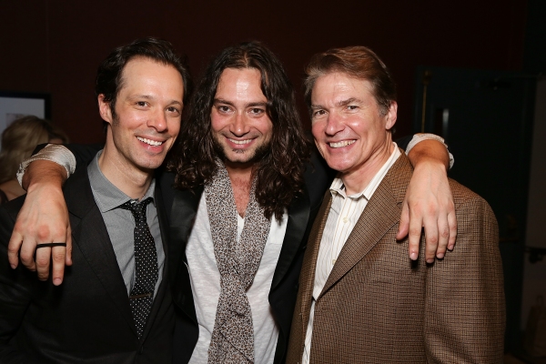 From left, Cast members Laird Mackintosh, Constantine Maroulis and Richard White pose Photo