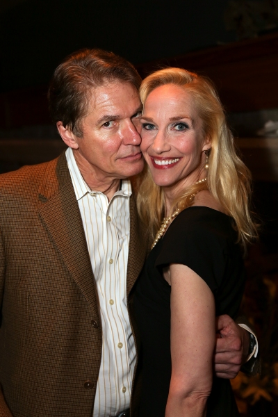  From left, Cast members Richard White and Blair Ross pose during the party for the o Photo