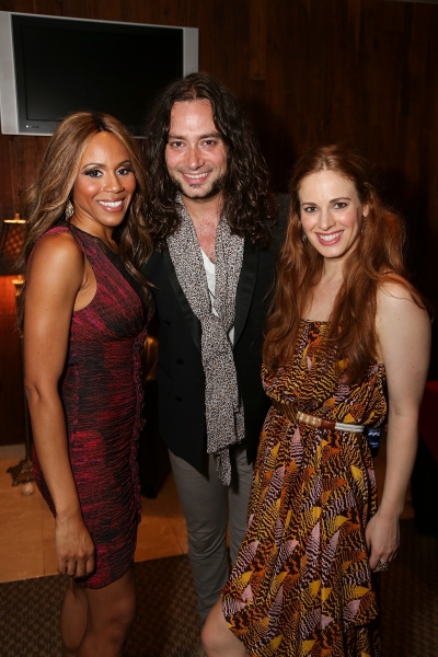  From left, Cast members Deborah Cox, Constantine Maroulis and Teal Wicks pose during Photo