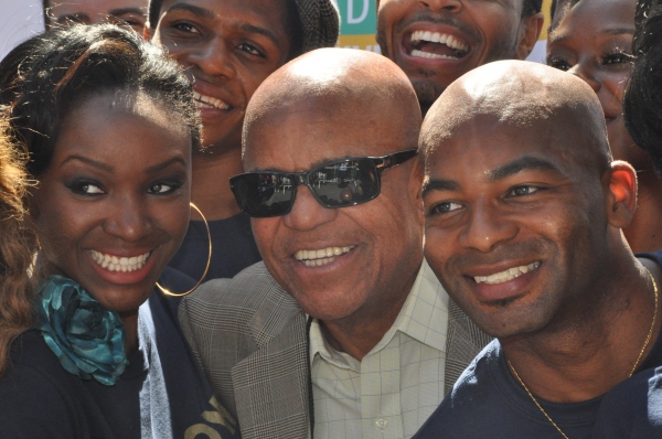  Berry Gordy and cast members of Motown: The Musical Photo