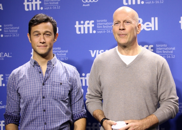 Photo Coverage: Bruce Willis, Joseph Gordon-Levitt at LOOPER's TIFF Photo Call Image