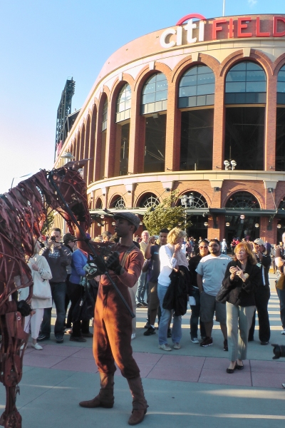 Photo Flash: WAR HORSE Cast Makes Appearance at Citi Field! Image