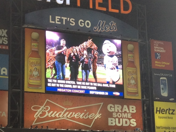 Photo Flash: WAR HORSE Cast Makes Appearance at Citi Field! Image