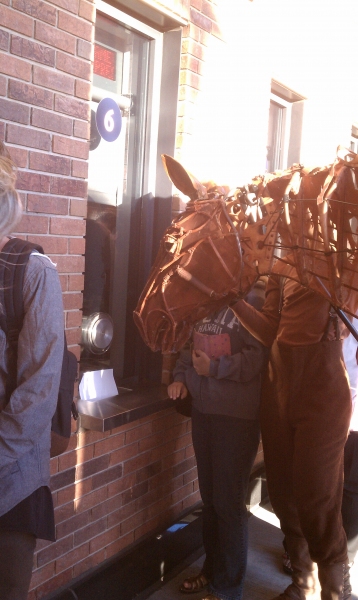 Photo Flash: WAR HORSE Cast Makes Appearance at Citi Field! Image