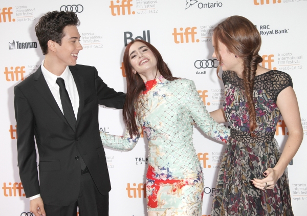 Photo Coverage: Greg Kinnear, Lily Collins on WRITERS Red Carpet at TIFF  Image