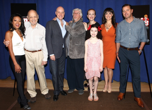 J. Elaine Marcos, Charles Strouse, Anthony Warlow, Martin Charnin, Katie Finneran, Li Photo